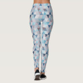 Mauve Blauwe Driehoeken C Leggings (Achterkant)