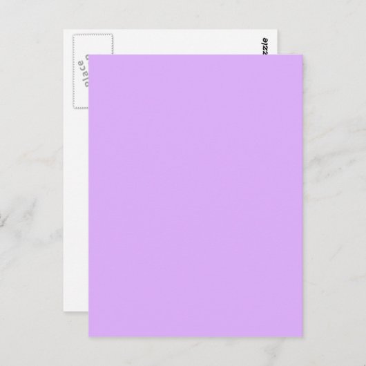 Mauve, bleke violethexacode e0b0ff briefkaart (Voorkant / Achterkant)