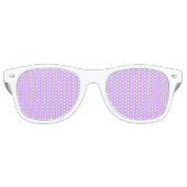 Mauve, bleke violethexacode e0b0ff retro zonnebril (Voorkant)