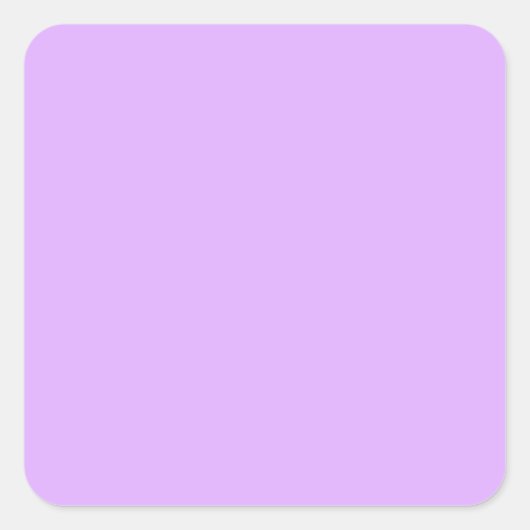 Mauve, bleke violethexacode e0b0ff vierkante sticker (Voorkant)
