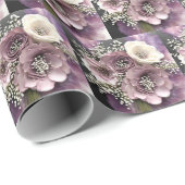 Mauve Bloemboeket met Baby's Breath Cadeaupapier (Rol Hoek)