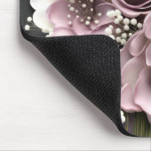 Mauve Bloemboeket met Baby's Breath Muismat (Hoek)