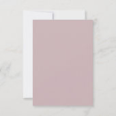 Mauve bloemendankkaart bedankkaart (Achterkant)