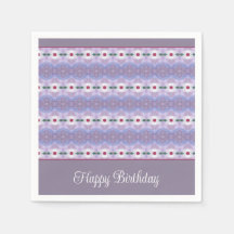 Mauve Blue and White Floral Designer