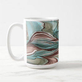 Mauve Blue Aqua Swirling Mok