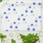 Mauve Blue Floral Theedoek (Gevouwen)
