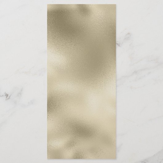 Mauve blue gold glitter drips luxury Wedding Menu (Achterkant)