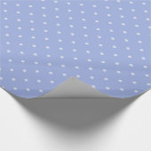 Mauve blue polka stip klassiek geschenk cadeaupapier (Hoek)