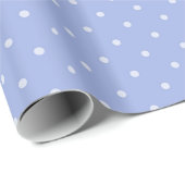 Mauve blue polka stip klassiek geschenk cadeaupapier (Rol Hoek)