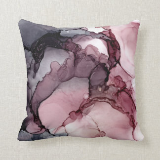 Mauve Blush Grey Abstract Kussen