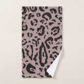 Mauve Blush Pink Cheetah Leopard Animal Print Bad Handdoek (Handdoek)