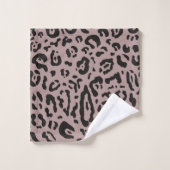 Mauve Blush Pink Cheetah Leopard Animal Print Bad Handdoek (Wasdoekje)
