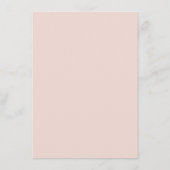 Mauve Blush Pink Flowers Baby shower Bingo Kaart (Achterkant)