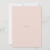 Mauve Blush Pink Waterverf Flowers Baby shower Kaart (Achterkant)