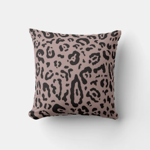 Mauve Blush Roze Luipaard Dierprint Kussen
