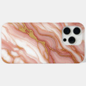 Mauve Blush Roze Rood Goud Marmer Art Patroon Case-Mate iPhone Case (Achterkant (horizontaal))