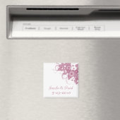 Mauve Boeket Keepsake bruiloft magneet (Insitu (Vaatwasser))