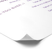 Mauve Boho Floral ✨ Grappigste rare spel Poster (Hoek)