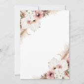 Mauve Boho Floral Vrijgezellenfeest Kaart (Achterkant)