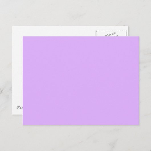Mauve, bord violet hex code e0b0ff briefkaart (Voorkant / Achterkant)