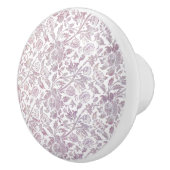Mauve botanisch patroon keramische knop (Rechts)