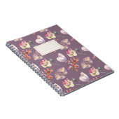 Mauve  Botanische Vlinder Notitieboek (Rechterzijde)