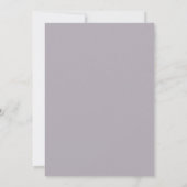 Mauve Bourgondië Blad Bruiloft Kaart (Achterkant)