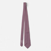 Mauve Broer van de Bruid Trouw Monogram Stropdas (Achterkant)