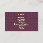 Mauve Bubbles Patroon Elegant Visitekaartje (Voorkant)