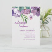 Mauve Buttercups Uitnodiging (Staand voorkant)