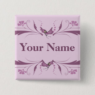 Mauve Button met Butterfairies