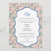 Mauve Chalk Rehearsal Dinner Kaart (Voorkant / Achterkant)