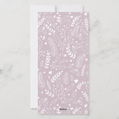 Mauve Chic Modern Neutral 5 foto Elegant Feestdagenkaart (Achterkant)