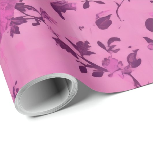 Mauve Chinoiserie Decoupage Cadeaupapier (Rol Hoek)