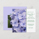 Mauve Chrysanthemum Huwelijksuitnodiging Kaart (Voorkant / Achterkant)