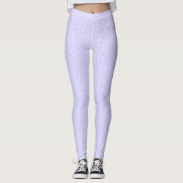 Mauve Cloud Pattern Summer Leggings