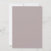 Mauve Crème Krans Bruiloft Kaart (Achterkant)