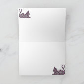 Mauve CrystalKatz Wenskaarten Kaart (Binnen)