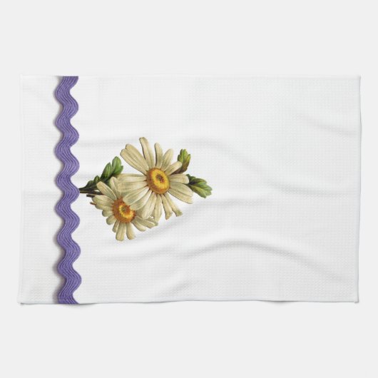 Mauve Daisy Theedoek (Horizontaal)