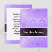 Mauve damask elke keer kaart (Voorkant / Achterkant)