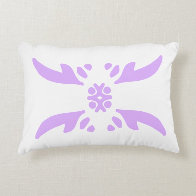 Mauve deco accent kussen (Voorkant)