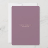Mauve Decoratieve Grens Bibliotheek Boek Save The Date (Achterkant)