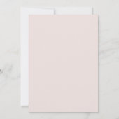 Mauve Delicate Watercolor Bruiloft Kaart (Achterkant)