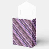Mauve diagonale strepen bedankdoosjes (Geopend)