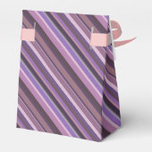Mauve diagonale strepen bedankdoosjes (Achterkant)