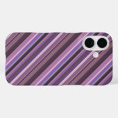 Mauve diagonale strepen Case-Mate iPhone case (Achterkant (horizontaal))