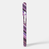 Mauve diagonale strepen Case-Mate iPhone case (Achterkant / Links)