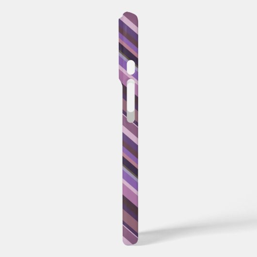 Mauve diagonale strepen Case-Mate iPhone case (Achterkant / Links)