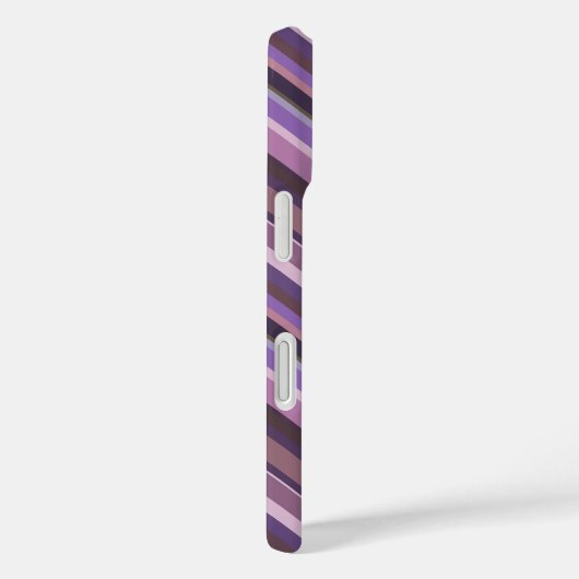 Mauve diagonale strepen Case-Mate iPhone case (Achterkant / Rechts)
