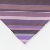 Mauve diagonale strepen fleece deken (Hoek)